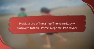 Pravidla pro přímé a nepřímé volné kopy v plážovém fotbale: Přímé, Nepřímé, Pozicování